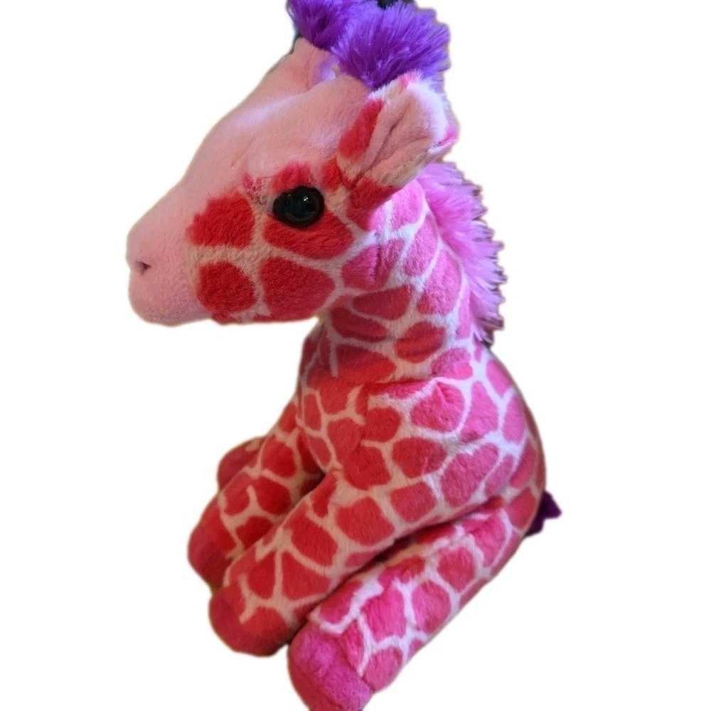 Wild Republic Hot Pink Giraffe Zoo Animal Plush Stuffed Animal 12.5"